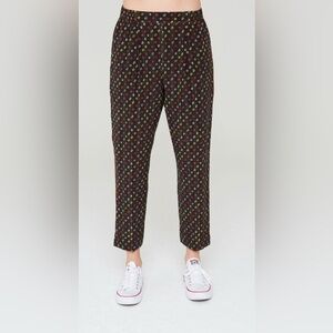 La Boheme Kaden Silk Pants in  Shabori Print NWT